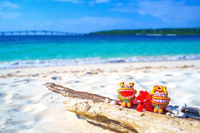 沖縄 美しい海 シーサー 絶景