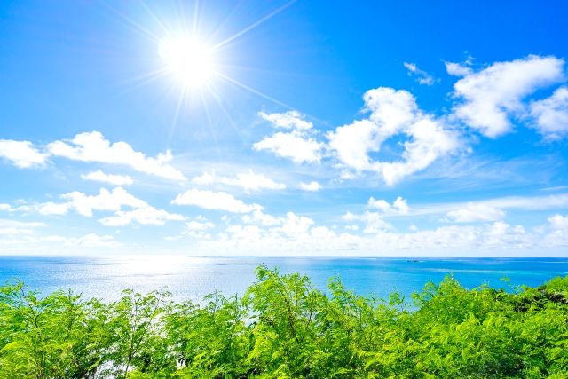 沖縄 晴天 海 夏