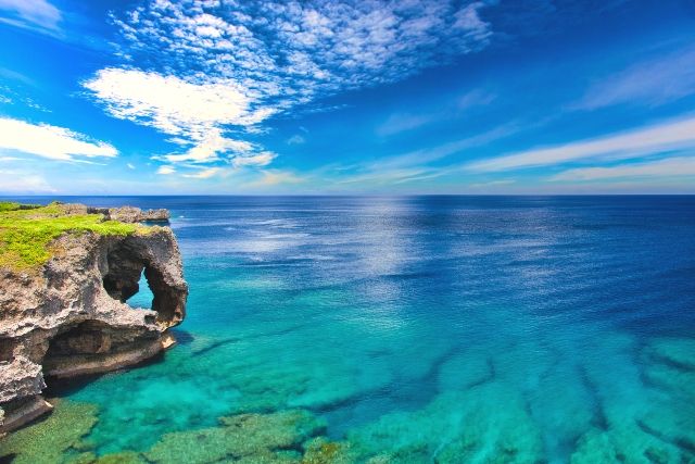 Okinawa tourist spot Cape Manza