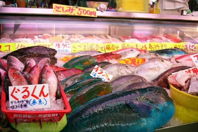 Makishi Public Market in Naha, Okinawa