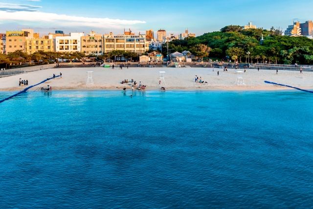 "Naminoue Beach" in Wakasa, Naha City, Okinawa Prefecture