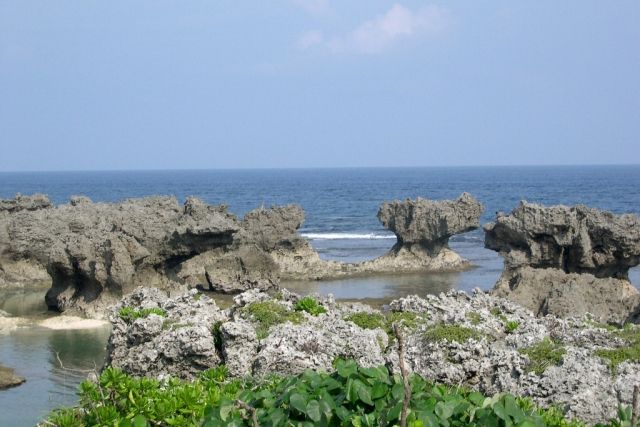 鹿儿岛冲永良部岛的宇治治海滨公园