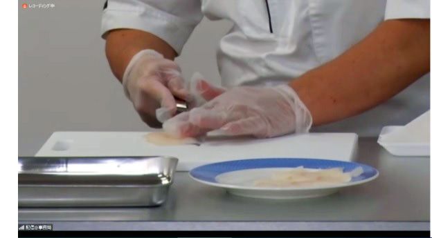 Finely chop the pickles and mix well with the flatfish and put the mayonnaise on the edge of the plate.