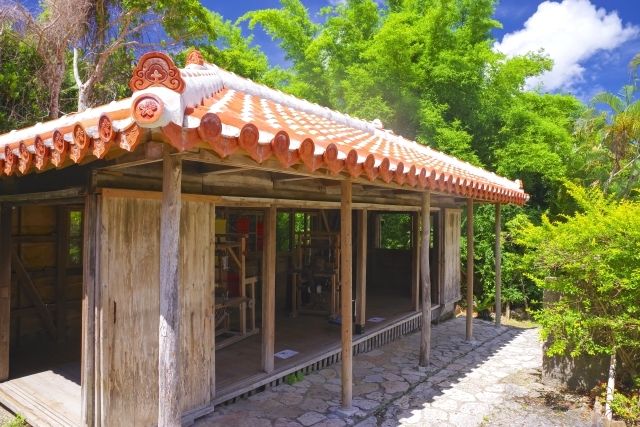 沖縄　恩納村　琉球村　古民家