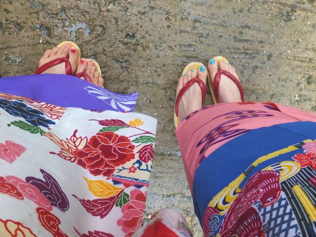 沖縄　恩納村　琉球村　文化体験　琉装体験　散策