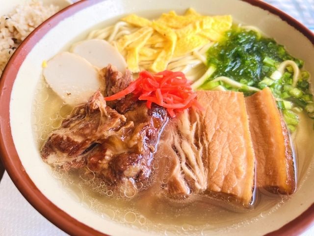 Okinawa Onna Village Recommended Soki Soba Okinawa Soba