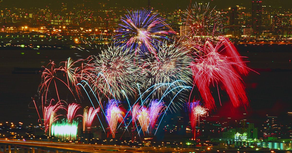 Kansai　Fireworks display　July　2024年　Osaka・Kyoto・Hyogo・Wakayama