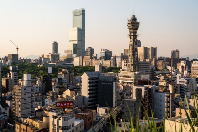 通天閣とあべのハルカス