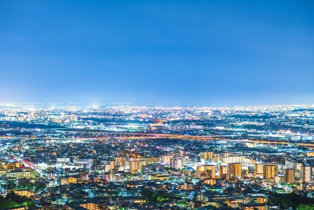 Osaka's recommended night view spot: Satsukiyama Satsukidaira Observatory