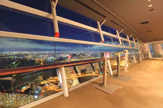 Osaka night view, Sakishima Cosmo Tower Observatory