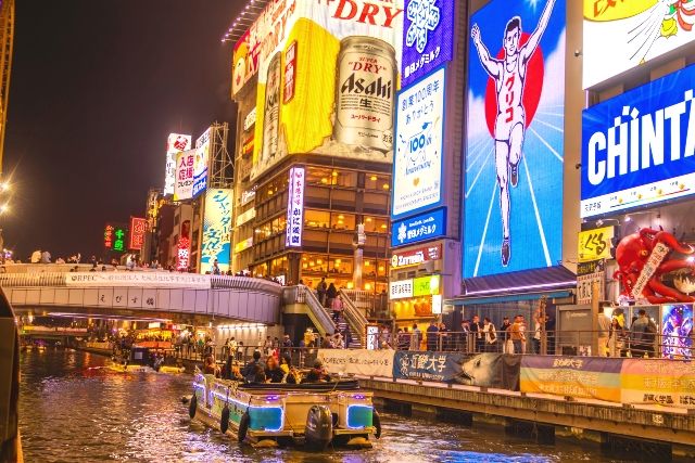 大阪道顿堀“Indy Cruise”夜间巡航