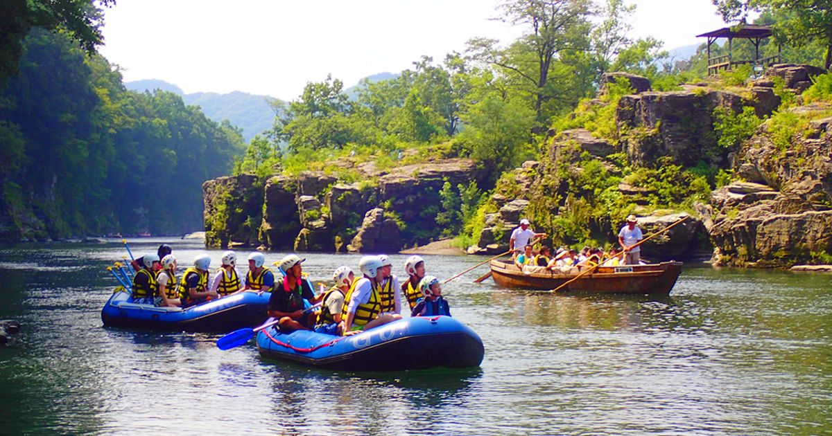 Saitama Sightseeing Recommended for families and children! Day trip spots Chichibu/Nagatoro Nagatoro Valley River boating Line rafting