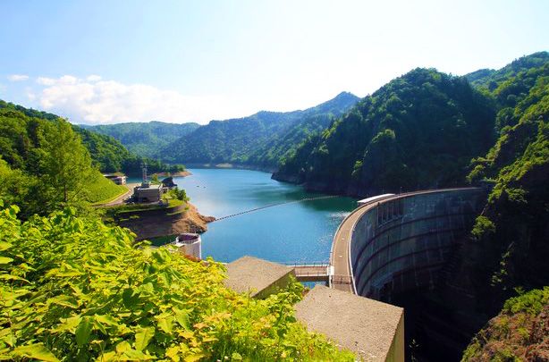 Hokkaido Sapporo Popular Summer Tourist Attraction Hoheikyo Dam Shikotsu-Toya National Park