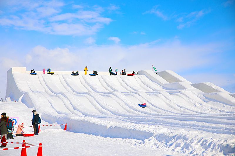 เทศกาลหิมะซัปโปโรครั้งที่ 74 2024 สถานที่โอโดริ สถานที่สึโดเมะ สถานที่แลกเปลี่ยนกีฬาเมืองซัปโปโร โดมชุมชน สไลเดอร์ สถานที่ท่องเที่ยวสำหรับเด็ก