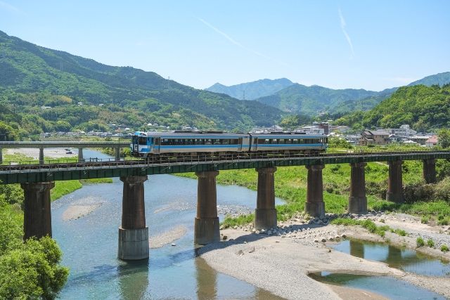 吉野川　穴吹川　鉄橋