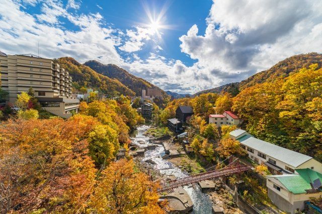 支笏洞爺國立公園 定山溪溫泉街