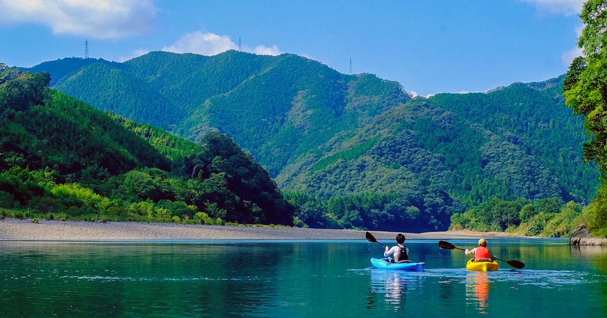 Shimanto River Canoe Recommended Ranking Japan's last clear stream Rich nature withRIVER