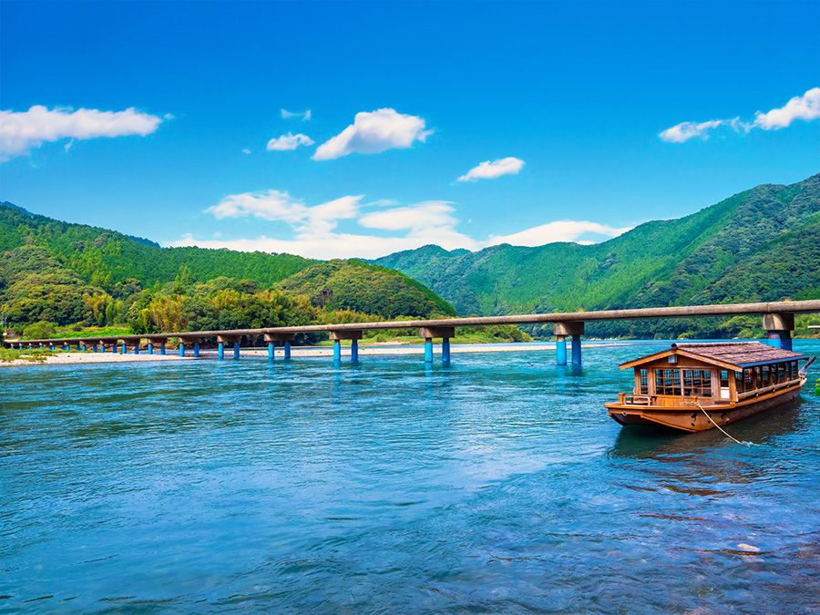 四国 高知 四万十川 观光示范路线＆美食景点 一日游 汽车驾驶 佐田水下桥 今成桥 捕捉绝景