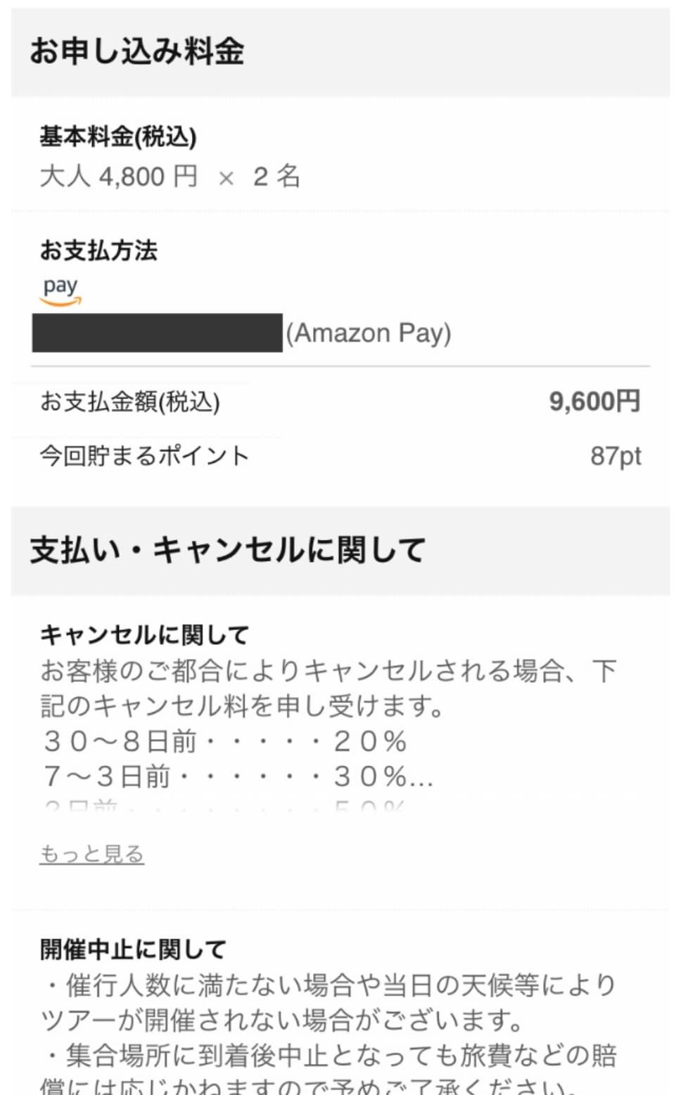 Amazon Pay支払金額を確認