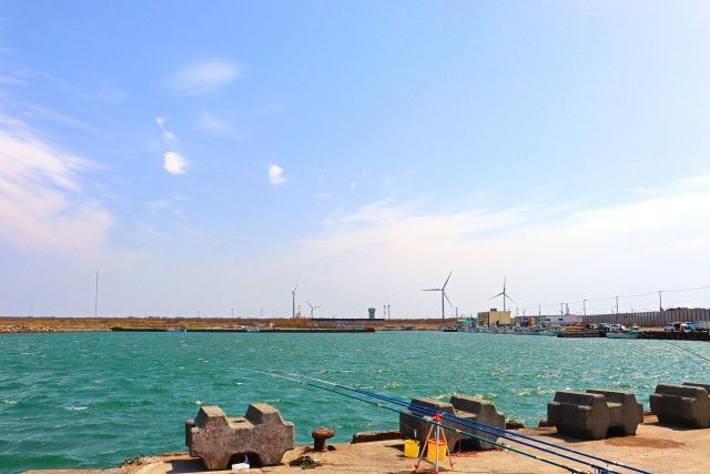 Image of squid fishing in Hokkaido Ishikari New Port Fishing Port