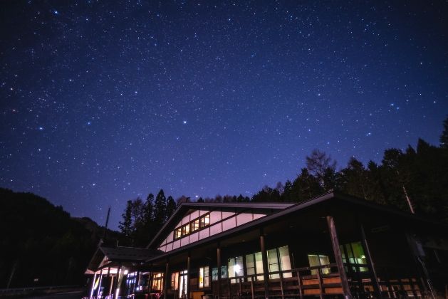 Starry sky in Achi Village, Nagano Prefecture