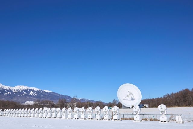 長野県、野辺山宇宙電波観測所