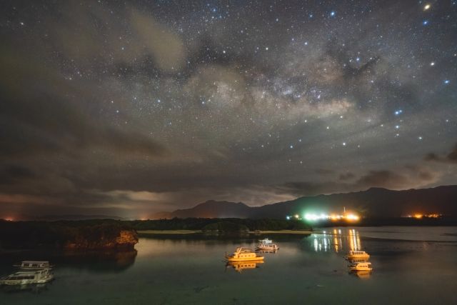 石垣島、川平湾の星空