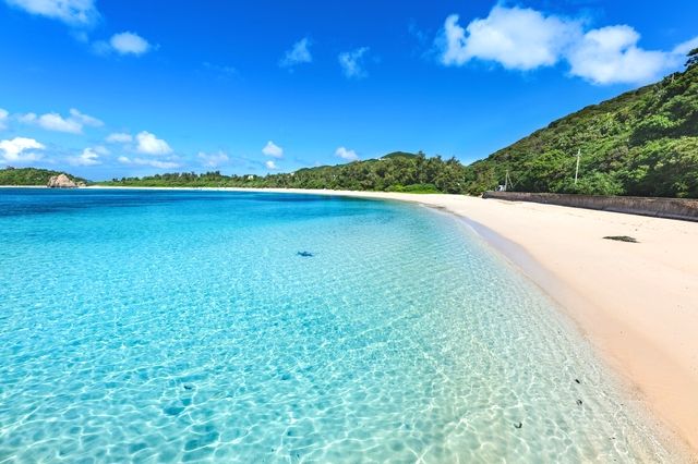 Aharen Beach, a tourist spot on Tokashiki Island