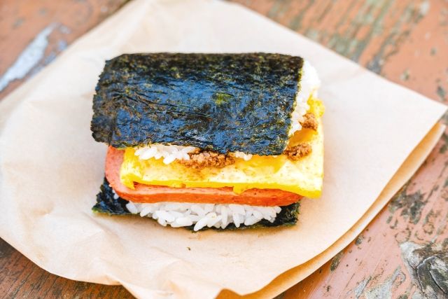 沖縄　渡嘉敷島　スパム　テイクアウト　イメージ