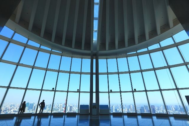 東京デートスポット　おすすめ　「六本木ヒルズ展望台」　快晴