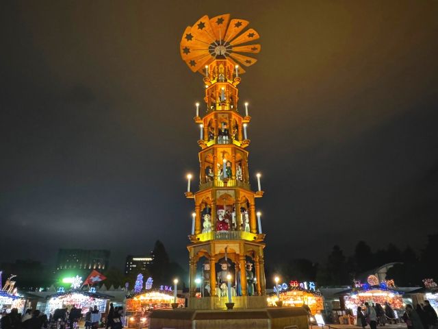 Christmas Pyramid at Tokyo Christmas Market