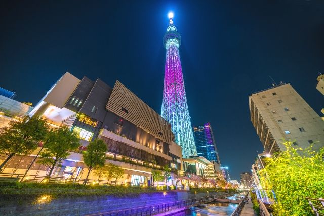 Tokyo Couples Recommended Tourist Spots Night View Tokyo Skytree®
