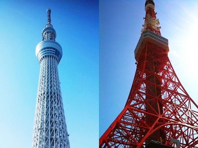 도쿄 스카이 트리 도쿄 타워 전파탑 도쿄의 상징