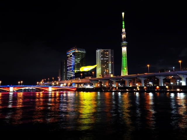 Special illumination of Tokyo Skytree®: Green