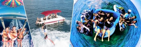 360° camera and drone footage available! All data provided. Flyboarding on a jet boat is only available at Aquamarine Okinawa!