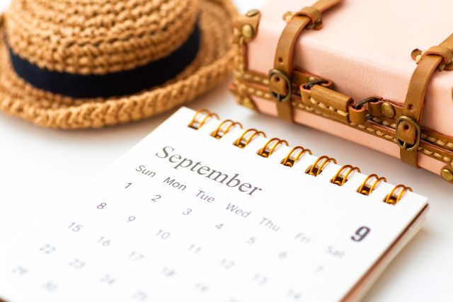 9月　旅行　イメージ