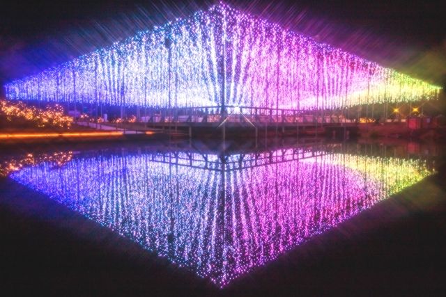 栃木縣」足利花卉公園」的燈光秀