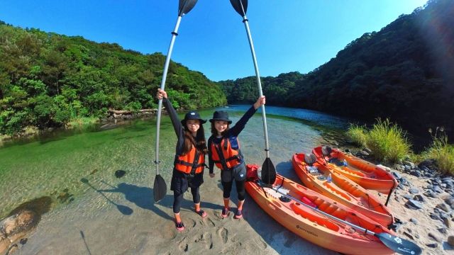 Kagoshima, Yakushima "aqua style" People enjoying river kayaking
