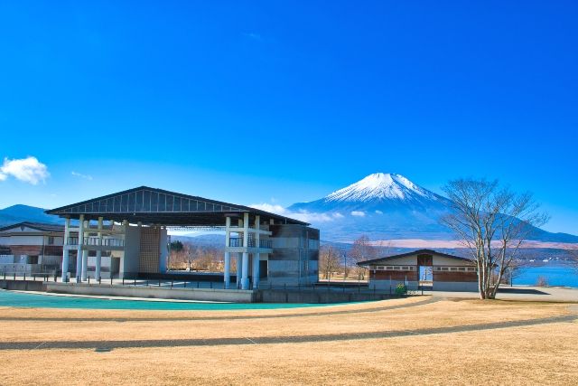 山中湖交流プラザきらら　山中湖　富士山