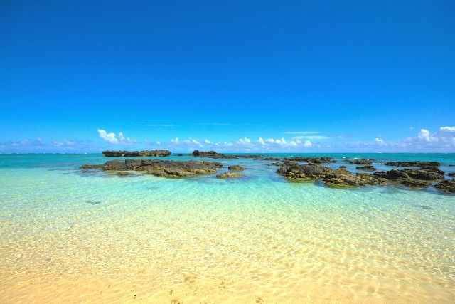 与論島　観光スポット　赤崎海岸