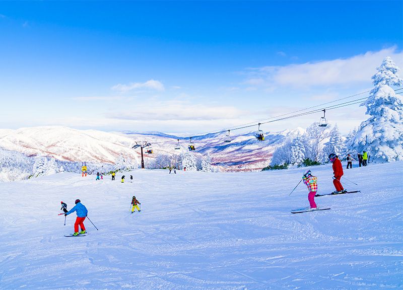 湯田中温泉　観光　おすすめスポット　志賀高原スキー場　横手山　渋峠　日本最大級のスノーリゾート　パウダースノー　スキー　スノボ　スノーボード