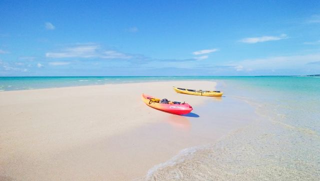 沖縄・宮古島「サマーリゾート宮古島」　幻の島「ユニの浜」上陸カヤックツアー