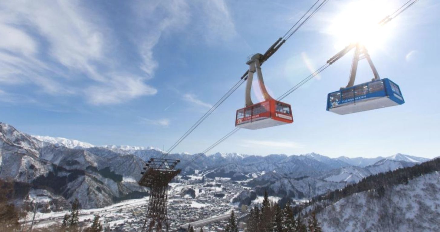 湯澤高原滑雪場與湯澤高原纜車