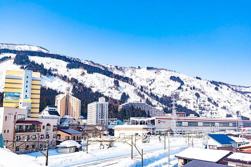 汤泽温泉观光地图 推荐景点与美食 JR越后汤泽站滑雪场温泉区温泉街