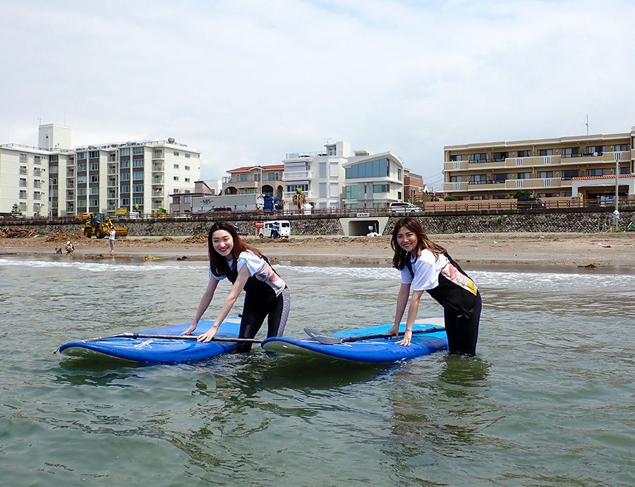 Experience SUP at the Feather Factory in Zushi, Kanagawa! SUP Zushi Beach Float your board and head out to sea