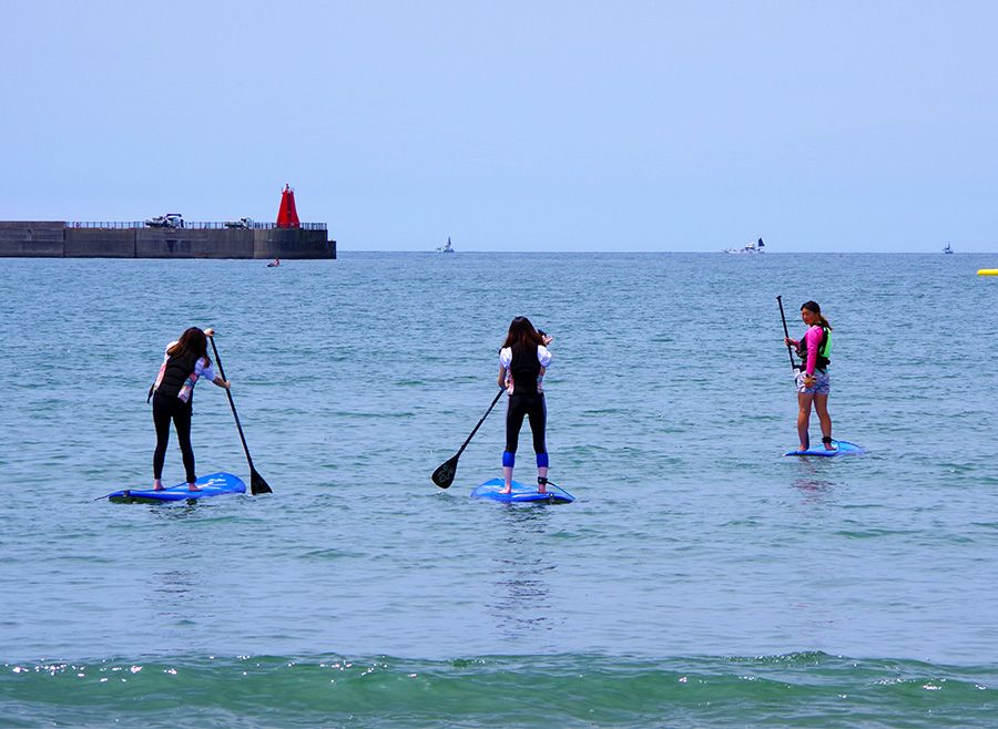 Experience SUP at the Feather Factory in Zushi, Kanagawa! SUP Zushi Beach It's getting more and more fun as you get better at it