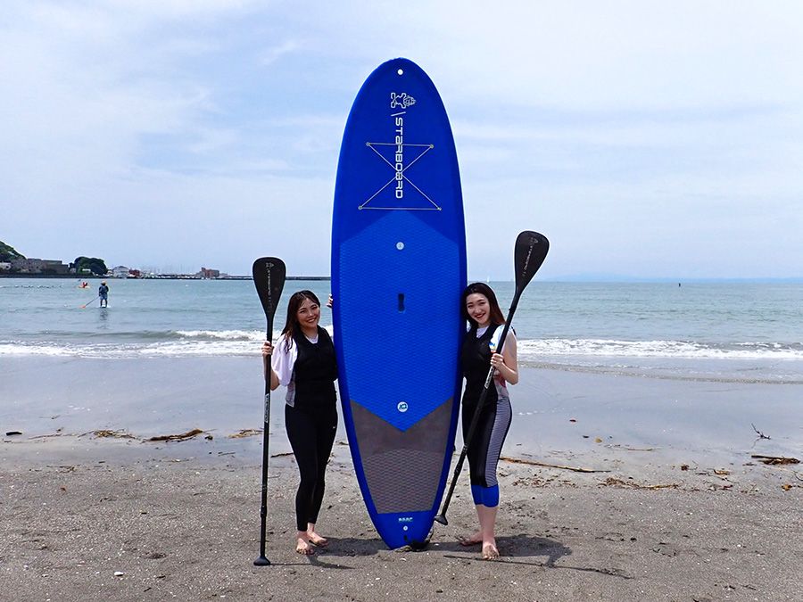 ประสบการณ์ Kanagawa Zushi SUP ที่ Feather Factory! SUP Zushi Coast ยืนขึ้นกระดานและถ่ายรูปเป็นที่ระลึก